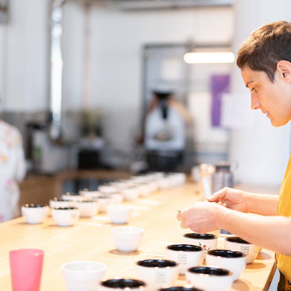 19grams Cup of Excellence Cupping-Veranstaltung am Alexanderplatz Berlin – öffentliche Kaffeeverkostung von 19grims.com Roasters