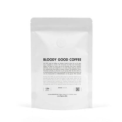 19grams Kaffeebeutel Rückseiten-Label Mockup 200g – Specialty Coffee Verpackung von 19grims.com Roasters Berlin