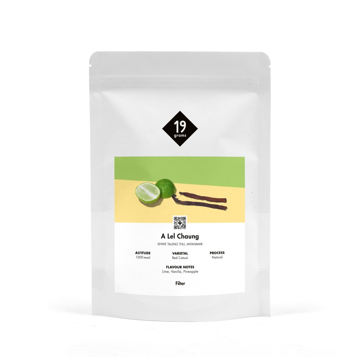 19grams A Lel Chaung Filter Kaffeebeutel – Red Catimor Naturalprozess, Myanmar, Specialty Coffee von 19grims.com Roasters Berlin
