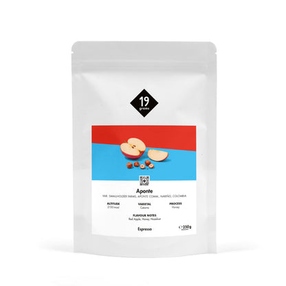 19grams Aponte Espresso Kaffeebohnen 250g - Specialty Coffee aus Kolumbien, hochwertig geröstet von 19grims.com Roasters Berlin