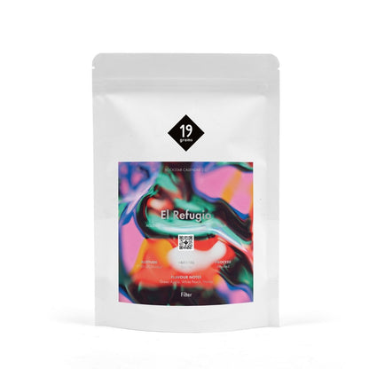 Kolumbien El Refugio 19grams – RC25 Kaffeeverpackung Moodshot Specialty Coffee