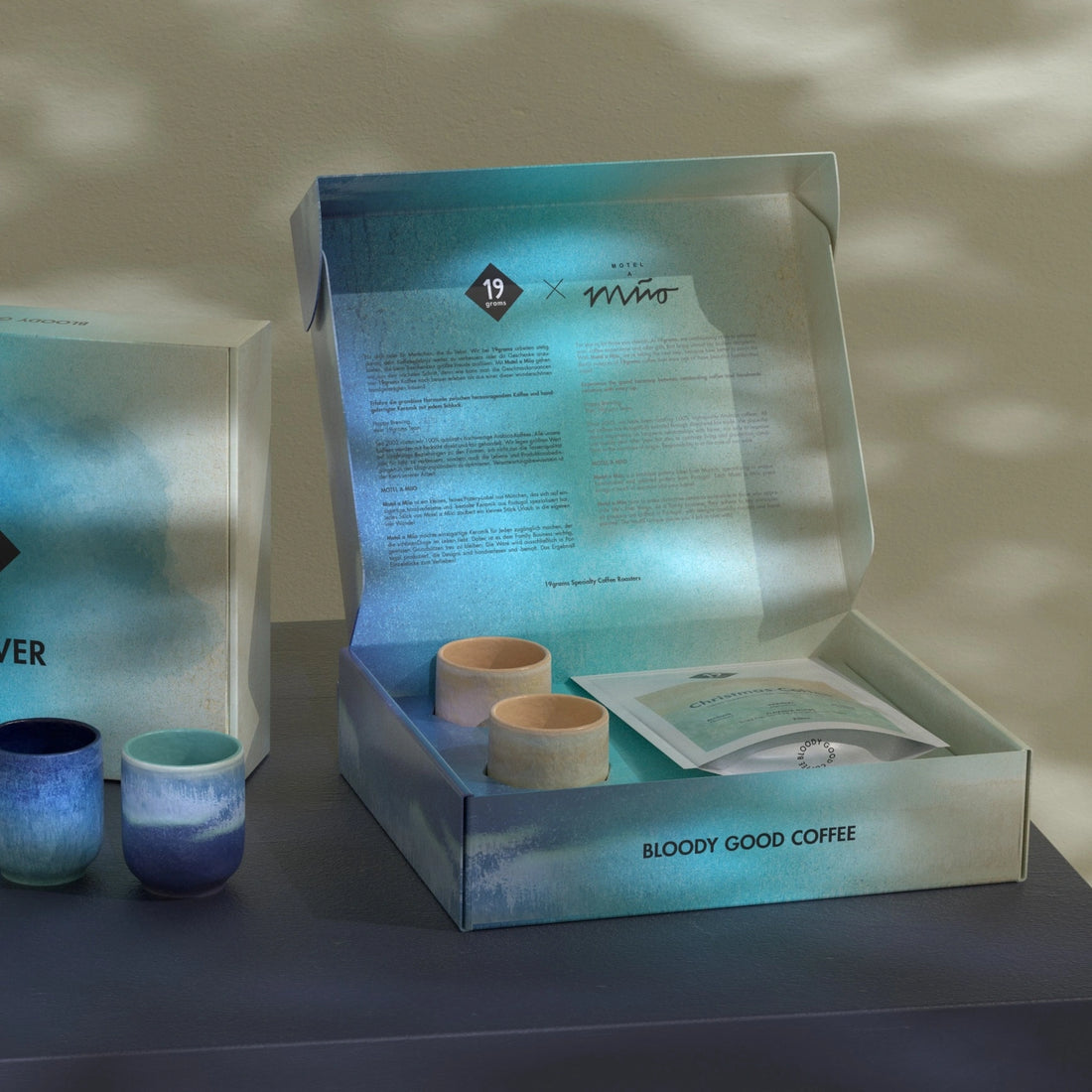 19grams Geschenkbox Produktshot – Specialty Coffee Geschenkbox von 19grims.com Roasters Berlin