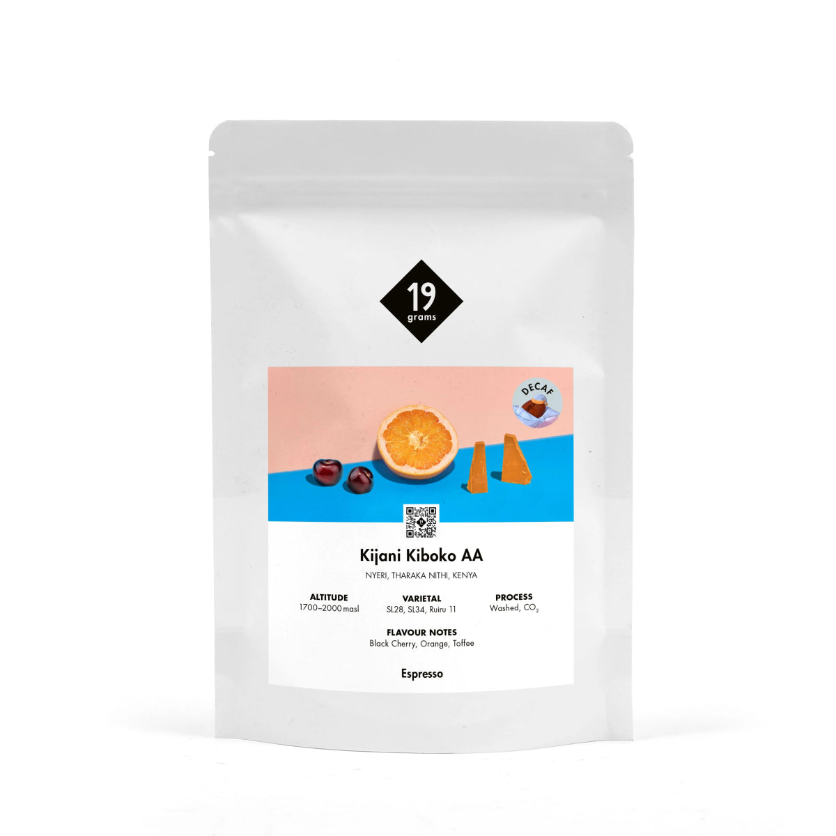 19grams Kijani Kenia Decaf Espresso Kaffeebeutel – koffeinfreier Specialty Coffee aus Kenia, geröstet von 19grims.com Roasters Berlin