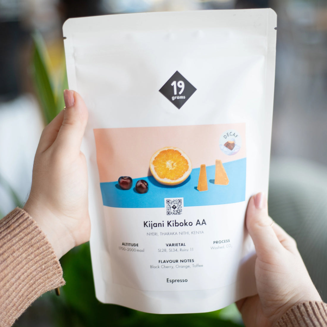 19grams Kijani Kiboko Decaf Espresso Kaffeebeutel – Entkoffeinierter Specialty Coffee aus Kenia, geröstet von 19grims.com Roasters Berlin