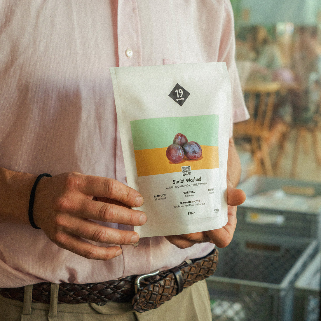 19grams Simbi Washed Filter Kaffeebeutel Produktmockup – Washed-Aufbereitung, Ruanda Uganda, Filterkaffee Specialty Coffee Berlin