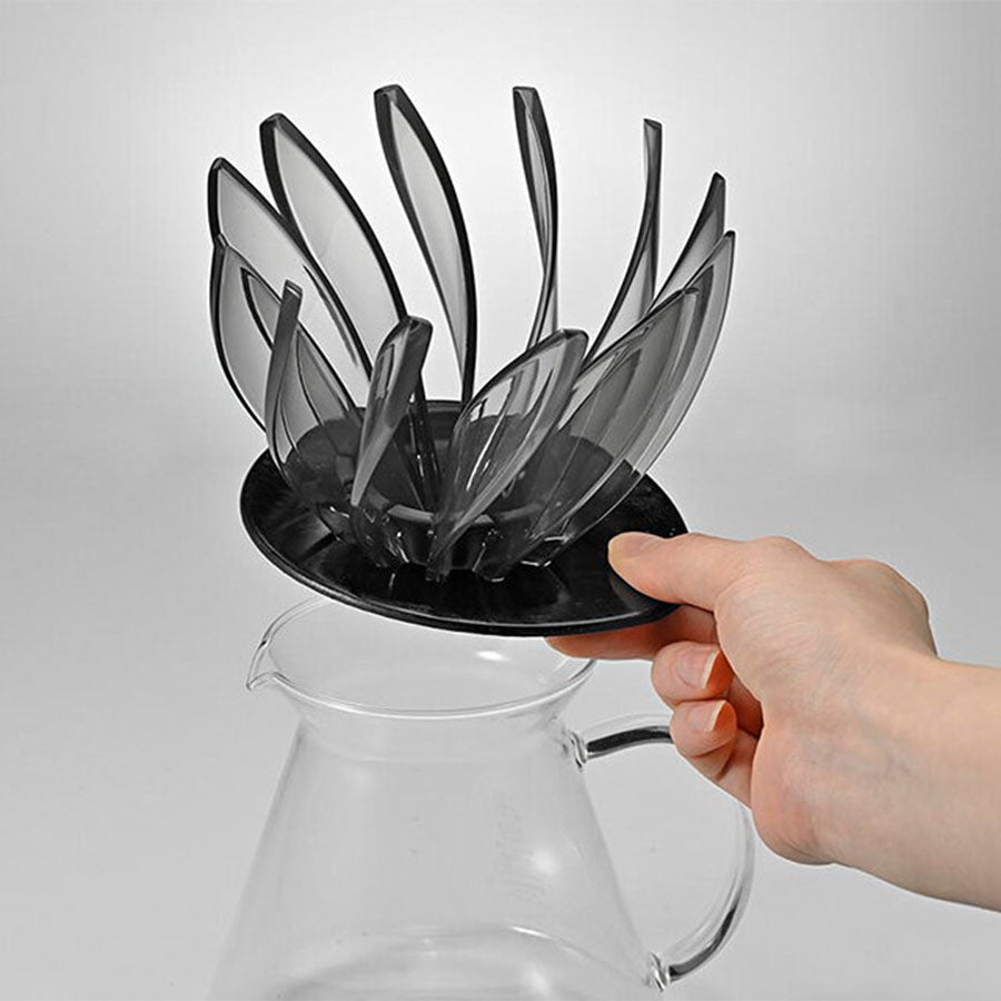 19grams Hario V60 Suiren Filterhalter Schwarz mit Base – Specialty Coffee Filter-Equipment von 19grims.com Roasters Berlin