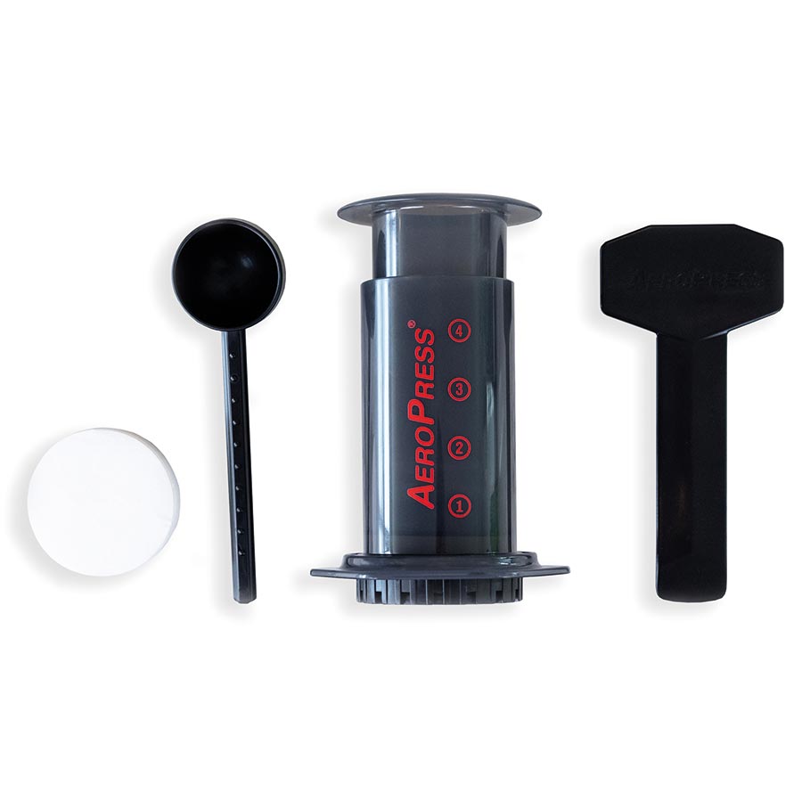 19grams Aerobie AeroPress Kaffeebereiter komplettes Set mit Filterpapier - AeroPress kaufen bei 19grims.com Roasters Berlin