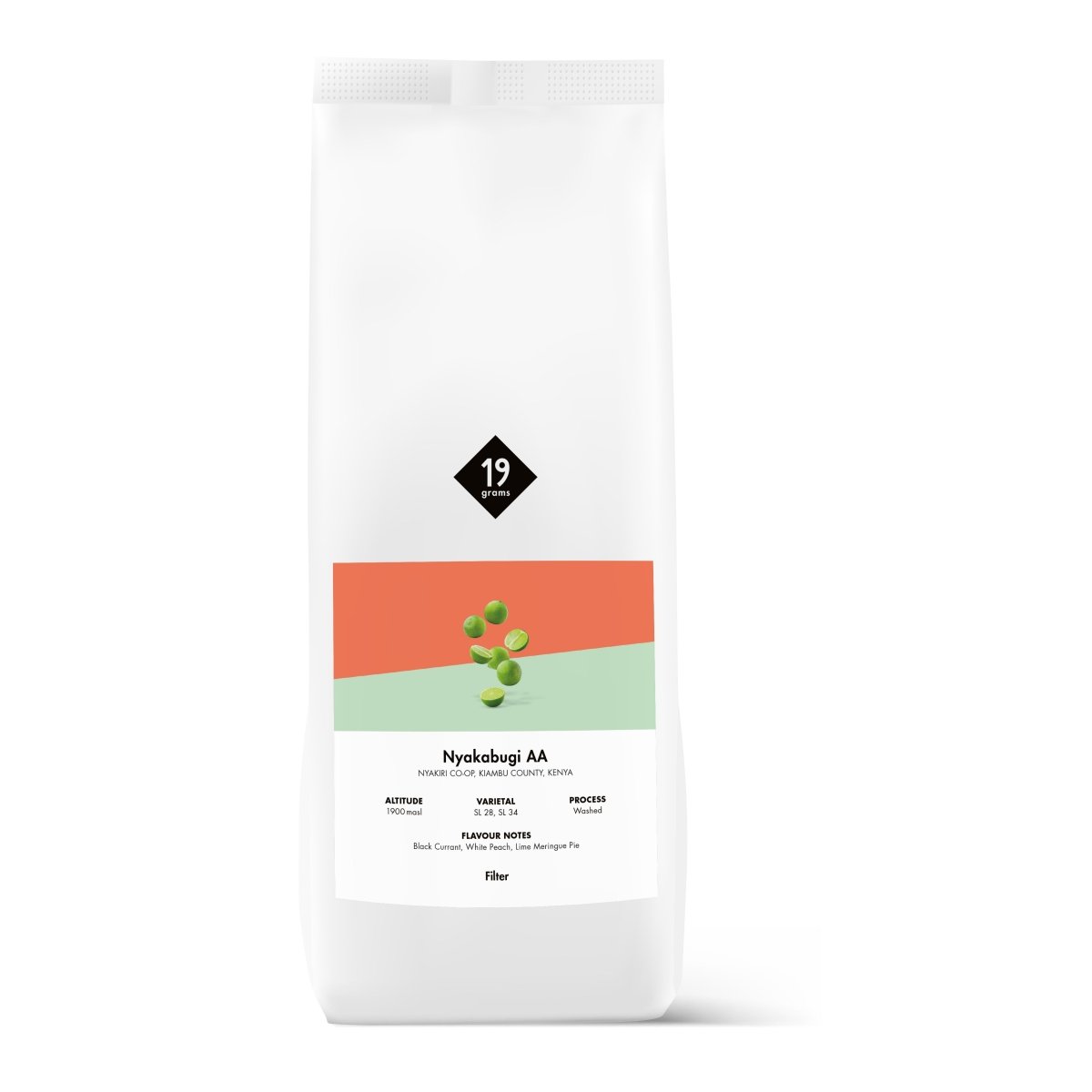 Deine 1000g 19grams Nyakabugi AA - Kenia Filter Tüte